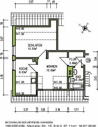 Hübsche Dachgeschosswohnung sucht neuen Mieter! - Foto 3