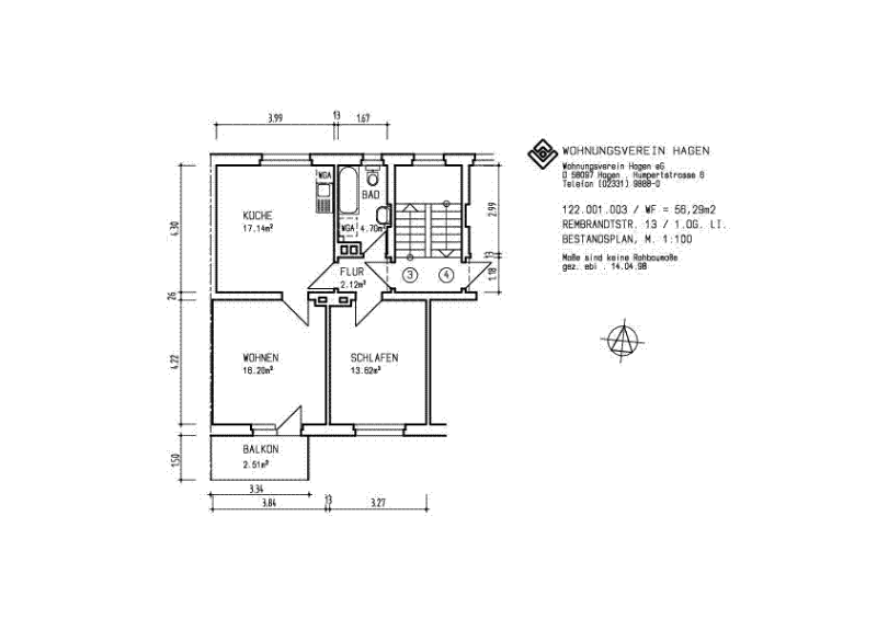 Schöne Wohnung mit großer Küche - Foto 3