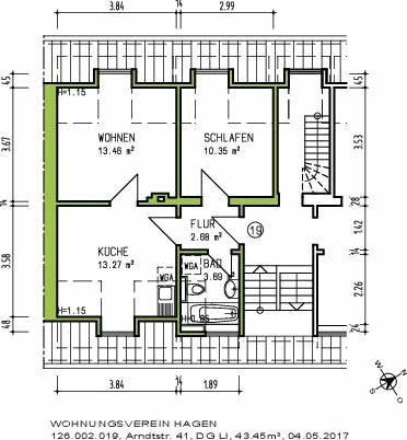 Sofort verfügbar: Helle 2-Zimmer-Wohnung - Foto 3
