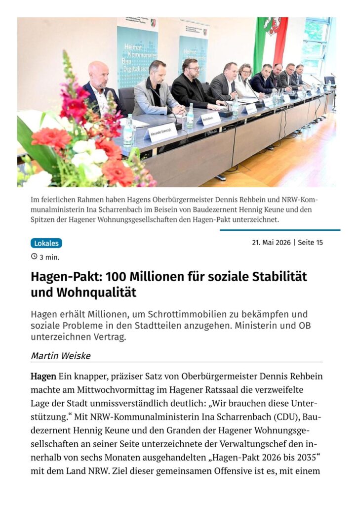 2026 05 21 wp hagen pakt 100 millionen für soziale stabilität und wohnqualität 1